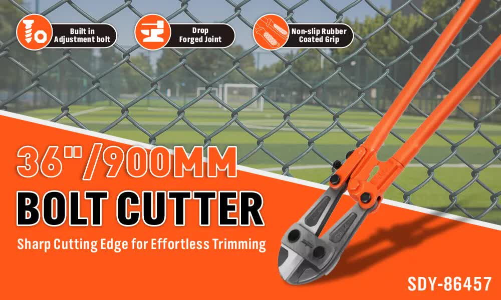 36-Inch Super Long Bolt Cutter | Lock Cutter with Rubber Grip for Cables, Chains & Wires