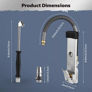 3in1 255PSI Tyre Inflator | Car Motorcycle Air Tire Pressure Gauge | Hose Pump | AU