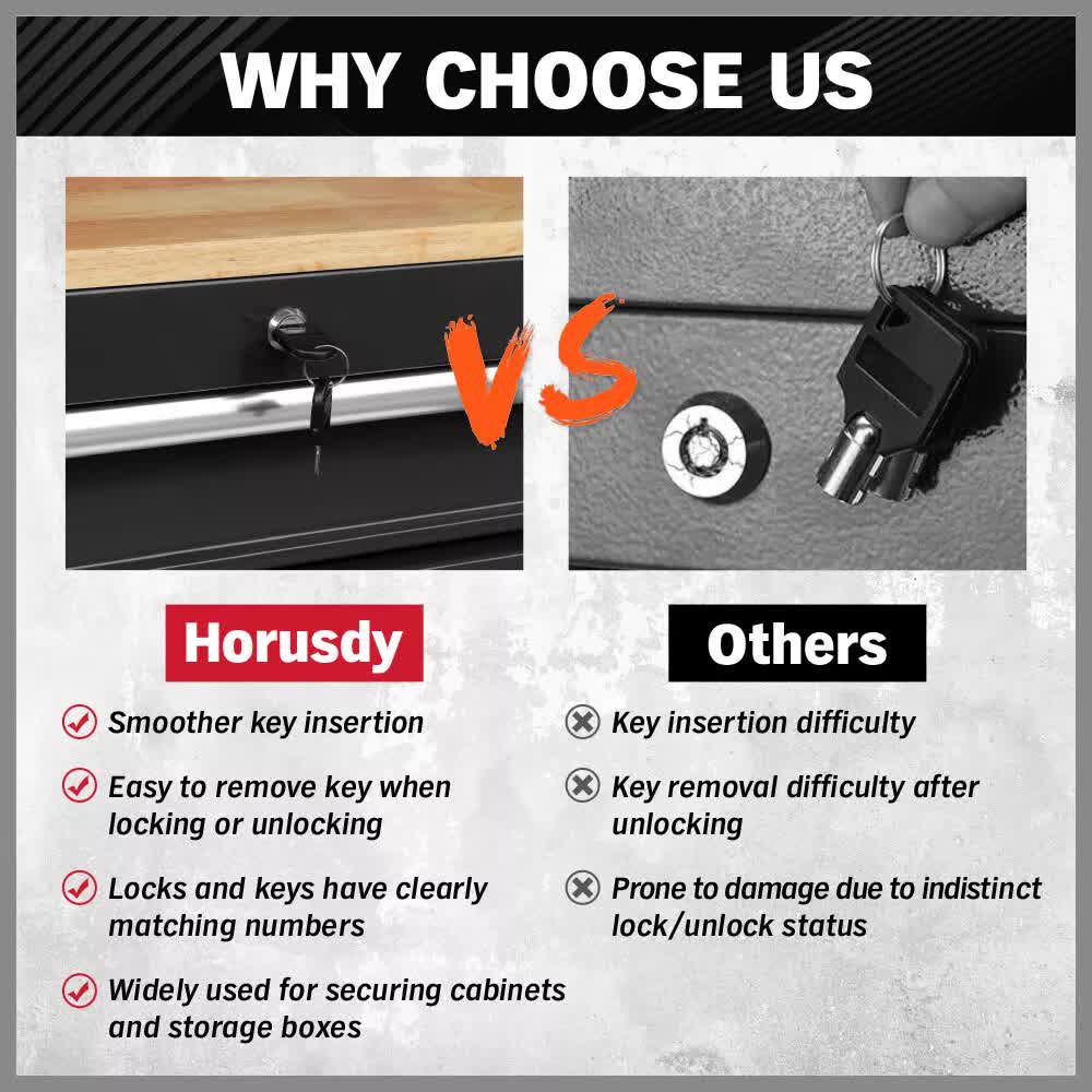 HORUSDY 9-Drawer Tool Box Chest Cabinet | Trolley Box for Garage Storage | Black