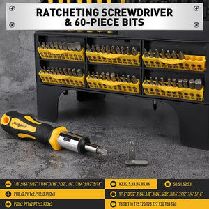 140-Piece Magnetic Screwdriver Set | Hex Key | Magnetizer/Demagnetizer | Precision Tools