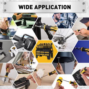 140-Piece Magnetic Screwdriver Set | Hex Key | Magnetizer/Demagnetizer | Precision Tools