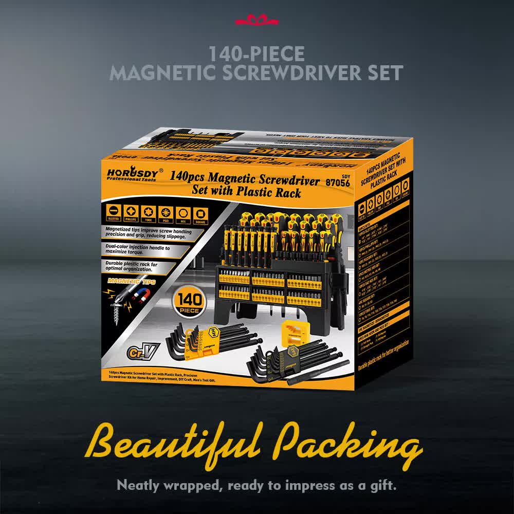 140-Piece Magnetic Screwdriver Set | Hex Key | Magnetizer/Demagnetizer | Precision Tools