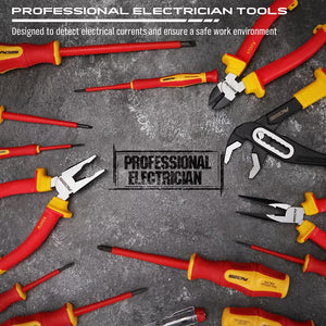 Magnetic Insulated Screwdriver & Pliers Set | 1000V Electrical Tool Hose Pinch Box