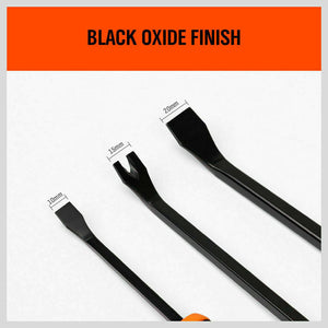 Impact Pry Bar Set | 3-Piece | Crowbars, Nail Puller, Hammer Head Mechanic Tools