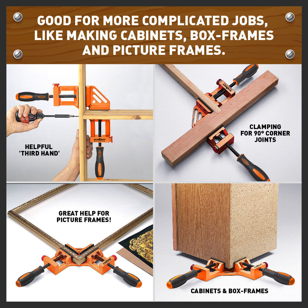 90° Corner Clamp | Welding Vice | Woodworking Alloy Body | Quick Release Mechanism