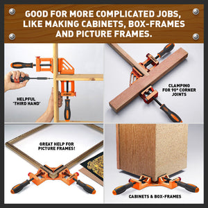 90° Corner Clamp | Welding Vice | Woodworking Alloy Body | Quick Release Mechanism