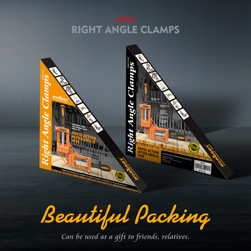 90° Corner Clamp | Welding Vice | Woodworking Alloy Body | Quick Release Mechanism