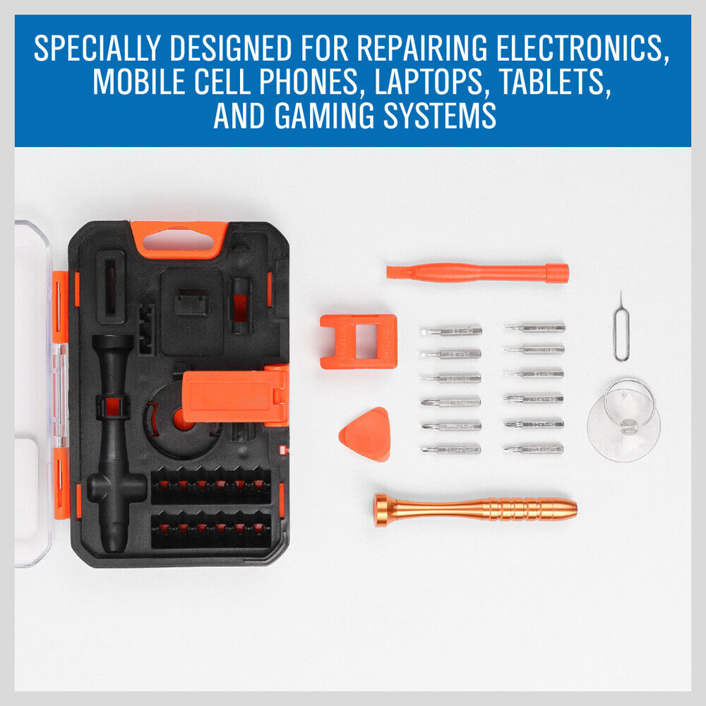 HORUSDY Mobile Phone Repair Kit | 18-in-1 | Pry Opening Tool & Screwdrivers Set