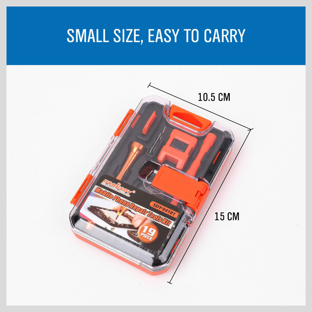 HORUSDY Mobile Phone Repair Kit | 18-in-1 | Pry Opening Tool & Screwdrivers Set