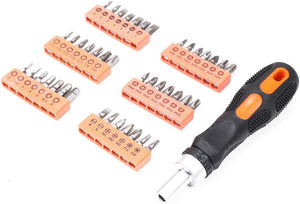 Ratchet Screwdriver Bits Set | 58-Piece | Nut Driver, Hex Torx Phillips Slot Keys