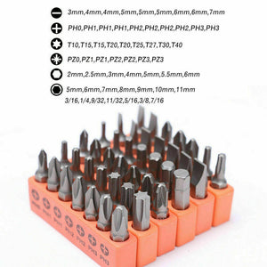 Ratchet Screwdriver Bits Set | 58-Piece | Nut Driver, Hex Torx Phillips Slot Keys