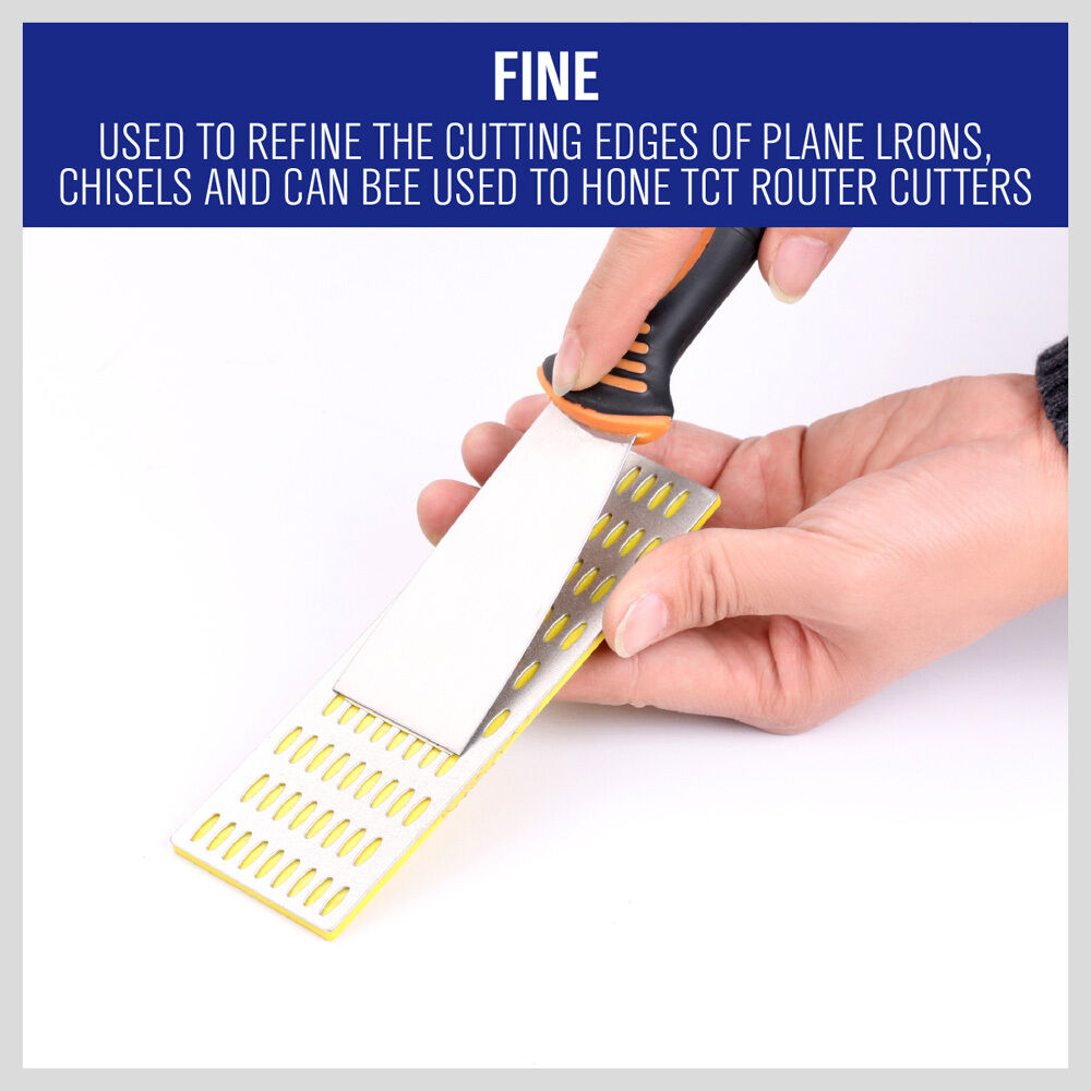 Diamond Sharpening Stone Set | 3-Piece | Whetstone Knife Sharpener with 3 Grits