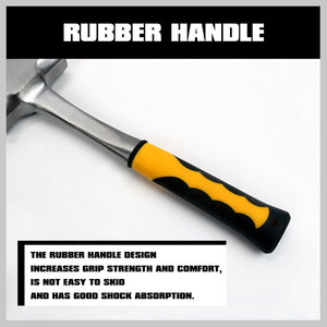 Steel Hammer Set | 2LB & 3LB | Double Octagonal Heavy Duty | Rubber Grip Handle
