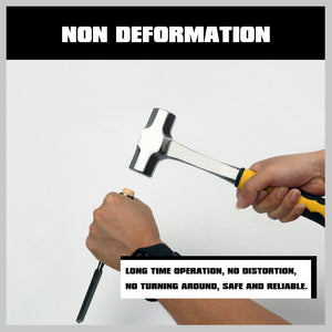 Steel Hammer Set | 2LB & 3LB | Double Octagonal Heavy Duty | Rubber Grip Handle