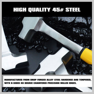 Steel Hammer Set | 2LB & 3LB | Double Octagonal Heavy Duty | Rubber Grip Handle
