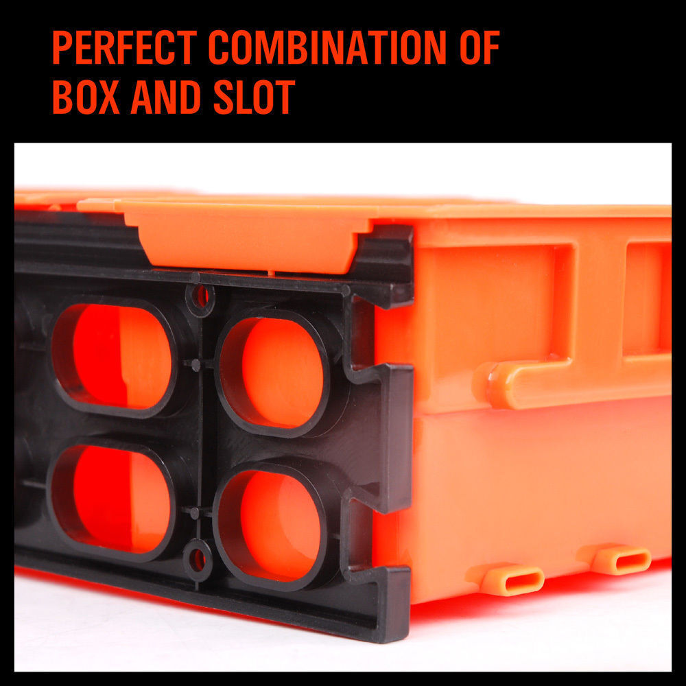 Wall Mounted Storage Bins Rack Set | 8-Piece | Nuts & Bolts Organizer | Parts Storage