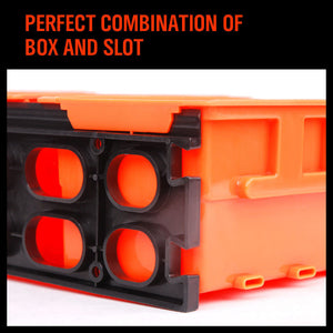Wall Mounted Storage Bins Rack Set | 8-Piece | Nuts & Bolts Organizer | Parts Storage