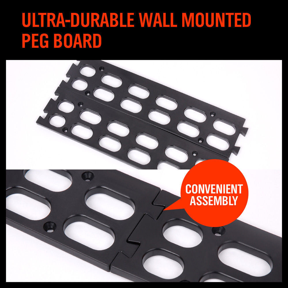 Wall Mounted Storage Bins Rack Set | 8-Piece | Nuts & Bolts Organizer | Parts Storage