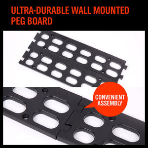 Wall Mounted Storage Bins Rack Set | 8-Piece | Nuts & Bolts Organizer | Parts Storage