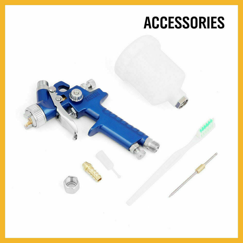 Gravity HVLP Mini Spray Gun | 125mL | 0.8mm Air Nozzle | Low Pressure Painting Sprayer