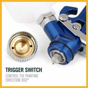 Gravity HVLP Mini Spray Gun | 125mL | 0.8mm Air Nozzle | Low Pressure Painting Sprayer