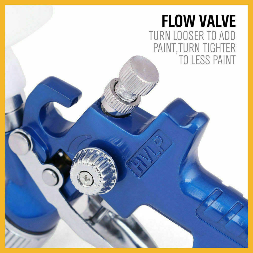 Gravity HVLP Mini Spray Gun | 125mL | 0.8mm Air Nozzle | Low Pressure Painting Sprayer