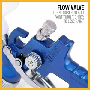Gravity HVLP Mini Spray Gun | 125mL | 0.8mm Air Nozzle | Low Pressure Painting Sprayer