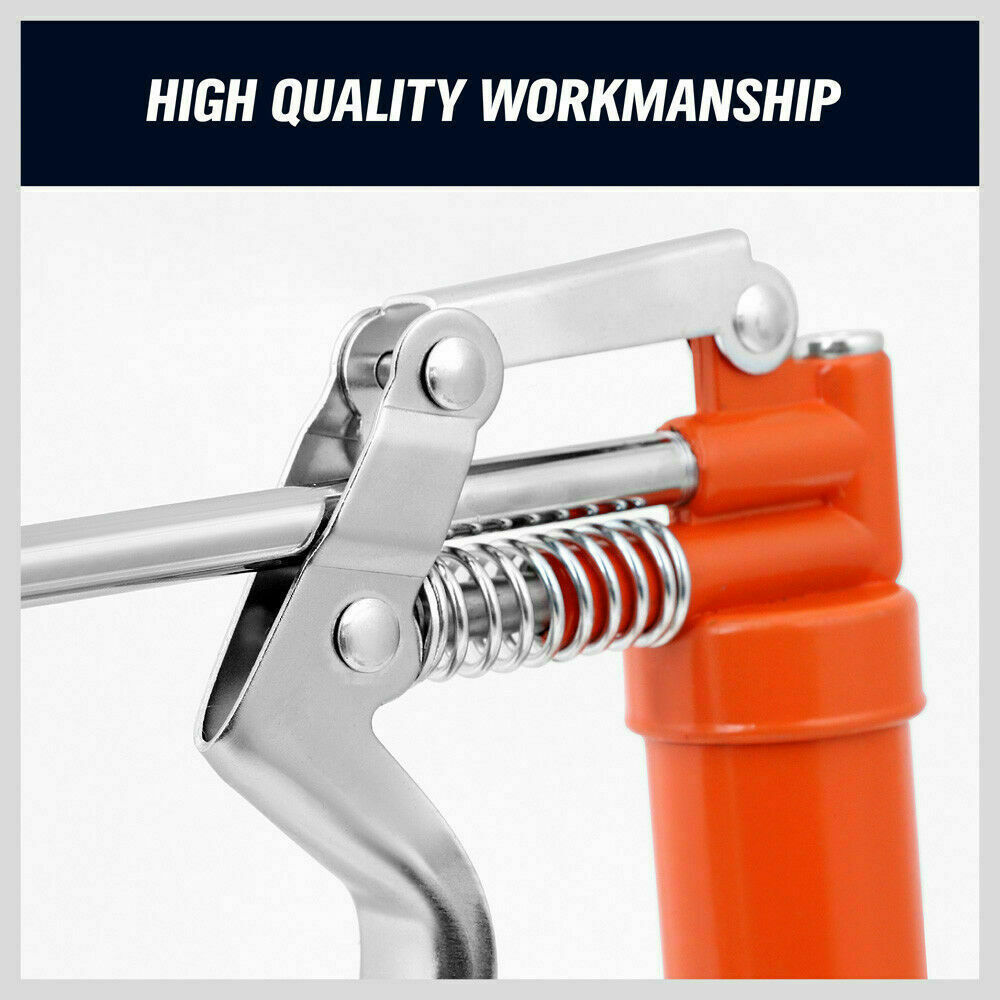 Mini Grease Gun | 2-Way Manual Pistol Grip | 3OZ Cartridge | Flexi Hose & Coupler