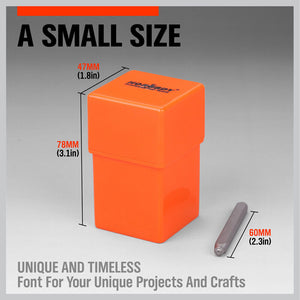 Letter & Number Stamp Punch Set | 37-Piece | DIY Hardened Ball Bearing Steel | 3mm