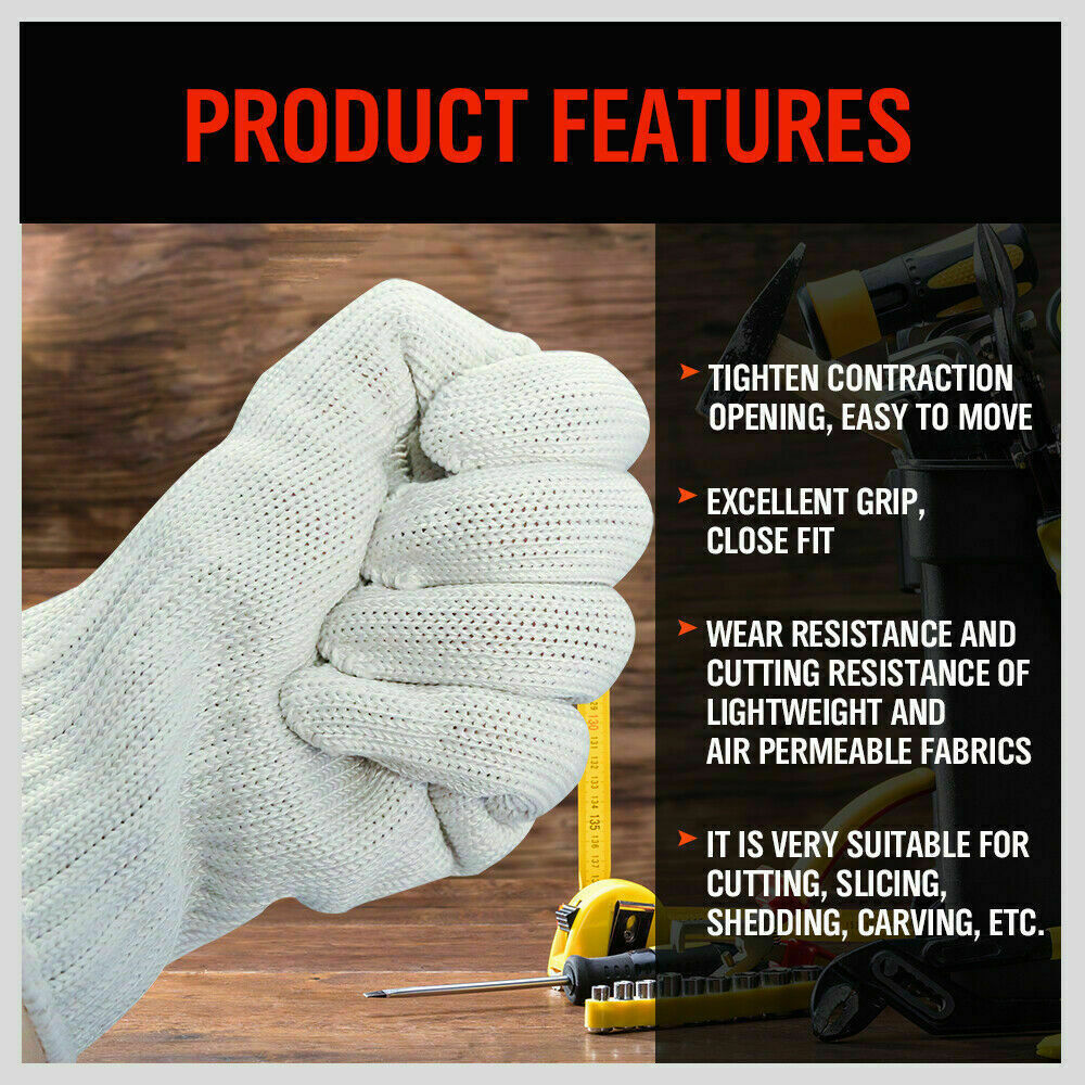 Cut Resistant Gloves | One-Pair | Level 5 Protection | Kitchen & Butcher Safety Gloves