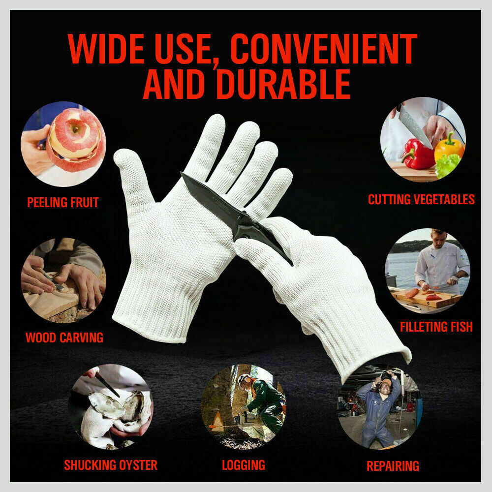 Cut Resistant Gloves | One-Pair | Level 5 Protection | Kitchen & Butcher Safety Gloves