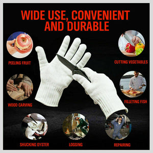 Cut Resistant Gloves | One-Pair | Level 5 Protection | Kitchen & Butcher Safety Gloves
