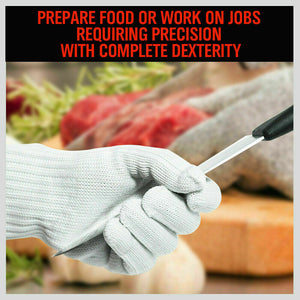 Cut Resistant Gloves | One-Pair | Level 5 Protection | Kitchen & Butcher Safety Gloves