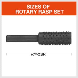 Rotary Bits Set | 10-Piece | Router Drill Bit Burr | Wood Rasp File for Timber Drilling