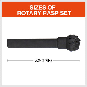 Rotary Bits Set | 10-Piece | Router Drill Bit Burr | Wood Rasp File for Timber Drilling