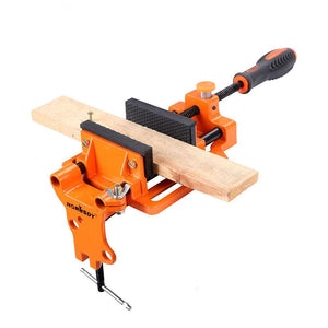 Drill Press Bench Vice | 90mm | Quick Release Clamp Jaw with Soft Grip Hand Pads
