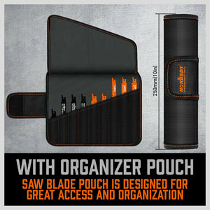 Reciprocating Saw Blade Set | 34-Piece | Wood & Metal Cutting Blades | Storage Pouch Included