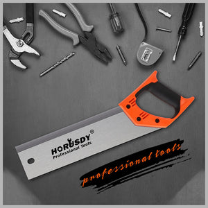 Back Saw | 14" Woodworking Hand Saw | Timber & Plastic Cutting | Ergonomic Handle