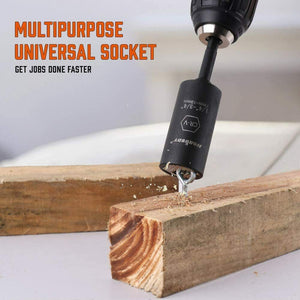 Magnetic Wristband & Universal Socket Grip | 7-19mm Magnetized Screws & Nails Holder