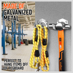 HORUSDY Mop & Broom Holder | Wall Mounted Tool Storage Clip | Spring Grip Garden Rack