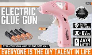 Cordless Hot Glue Gun | 20 Glue Sticks & Batteries Included | Craft DIY Repair Tool