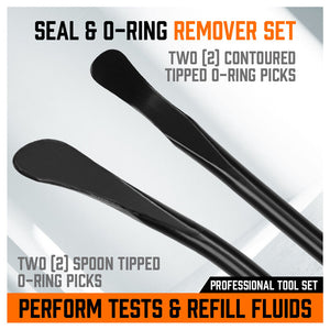 Seal & O-Ring Removal Set | 4-Piece | Spoon Tip Remover | Heavy Grip Handle | Auto Tools