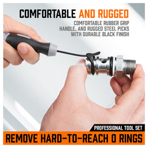 Seal & O-Ring Removal Set | 4-Piece | Spoon Tip Remover | Heavy Grip Handle | Auto Tools