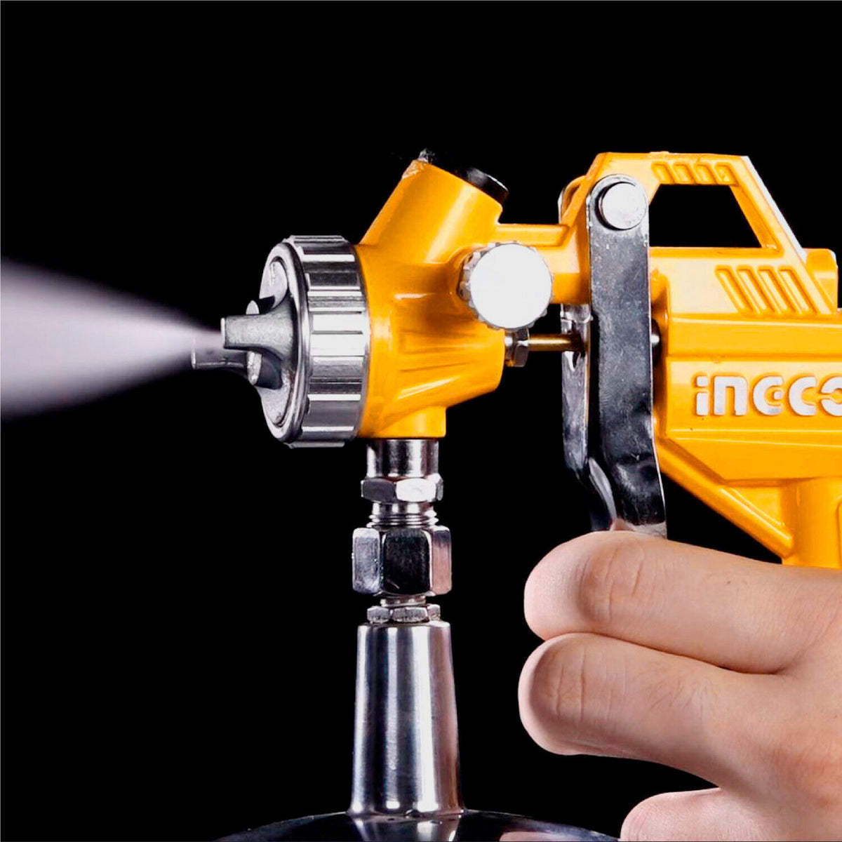 Ingco | 5Pc Compressor Air Tool Set | Paint Sprayer, Air Blower, Tyre Inflating & 5M Hose