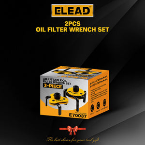 ELEAD 2Pcs Oil Filter Wrench Set | Adjustable Oil Filter Change Set | Engine Filters