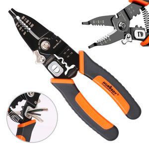 Wire Stripping Tool | 8" Crimping Pliers | Insulated Wire Cutter & Strip Cutter Hand Tool
