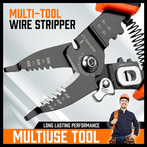 Wire Stripping Tool | 8" Crimping Pliers | Insulated Wire Cutter & Strip Cutter Hand Tool
