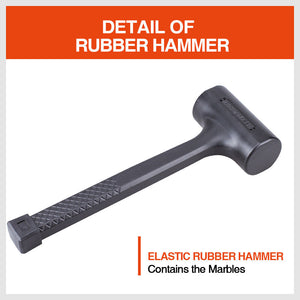 Dead Blow Rubber Mallet Hammer | 2LB | Non-Slip Soft Face for Auto Repair