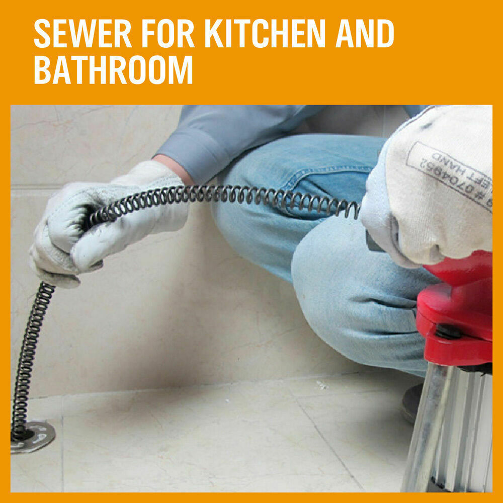 Electric Drain Cleaner | 400RPM Sewage Machine | 10M Coil for Sewer Plumbing Snake Pipe