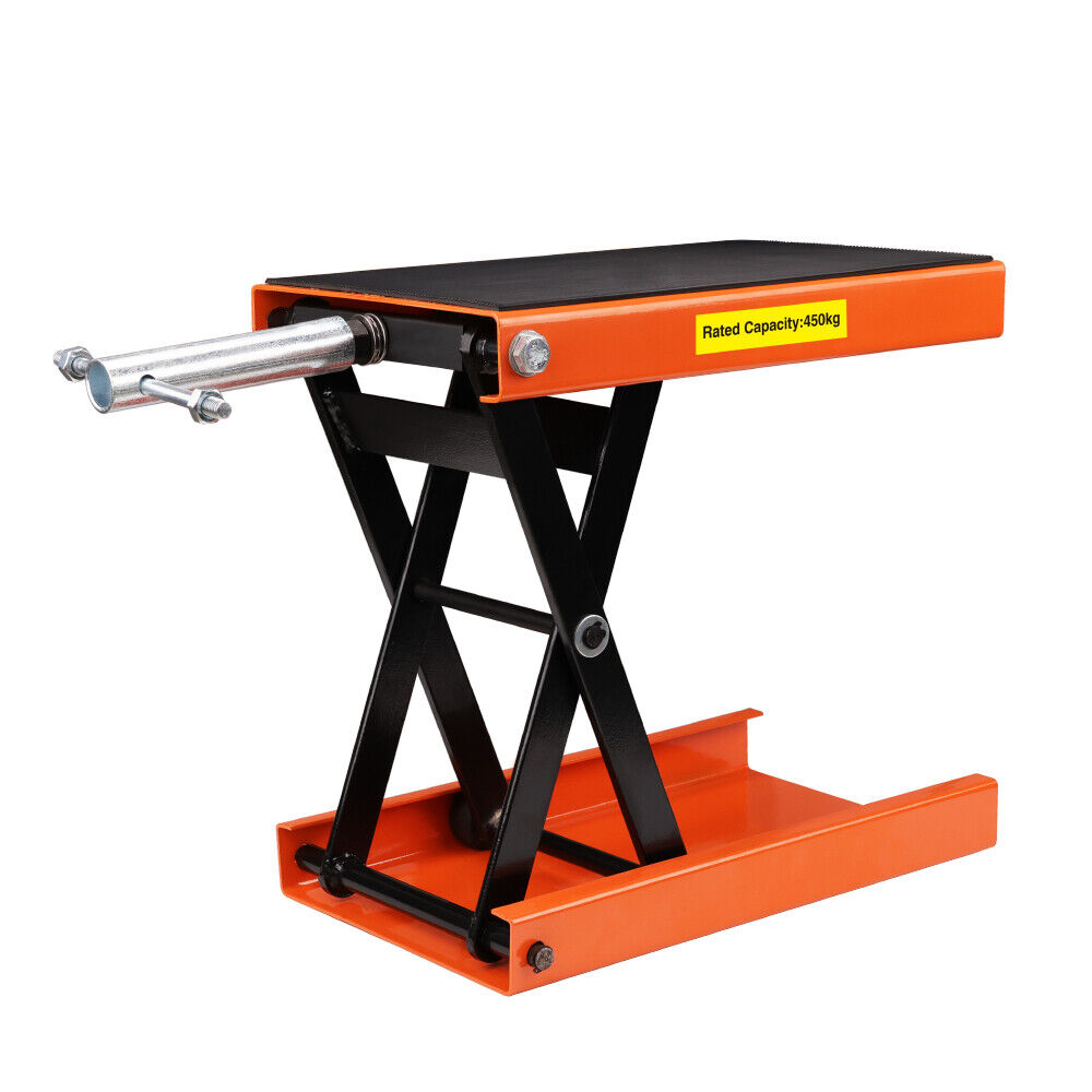 Motorcycle Lift Jack | 205KG Capacity | Motorbike Stand Hoist Repair Work Bench